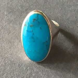 Turquoise Oval Sterling Silver Ring